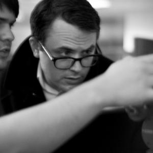 Writer/Director/Star Thomas Torrey with Cinematographer Ben Jack. Little Star (2011).