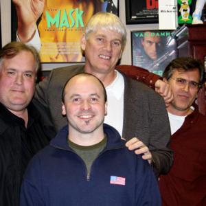 Mark Verheiden, Mike Richardson, Chris Patton and Bruce Campbell behind the scenes of My Name is Bruce.