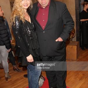 Esther Kuhn with film-partner Peter Rappenglück at ndf Afterwork Party 2014