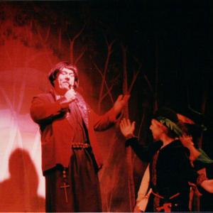 Appearing in the play babes in the wood as Friar Tuck at the New Canaan Power house theater