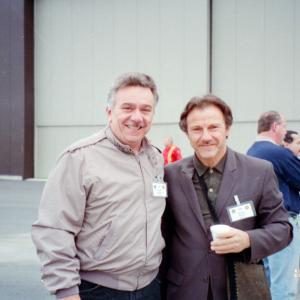 With Harvey Keitel at the FBI USMC get together, I recently worked with Harvey in Wes Anderson's 