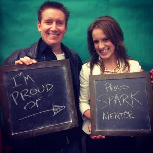 Kimberly Spencer (aka Kim MacKenzie) and Spike Spencer at Spark LA Mentorship Benefit