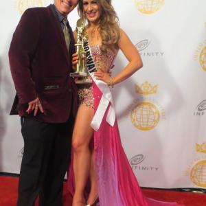 Kimberly Spencer aka Kim MacKenzie Miss Norway 2014 with husband Spike Spencer at Infinity Medias Queen of the Universe Pageant