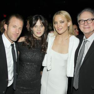 Barry Levinson Scott Caan Kate Hudson and Zooey Deschanel at event of Rock the Kasbah 2015
