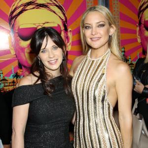 Kate Hudson and Zooey Deschanel at event of Rock the Kasbah 2015