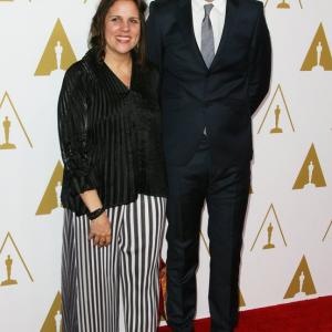 Zachary Heinzerling and Lydia Dean Pilcher at the 2014 Oscar Nominee Luncheon