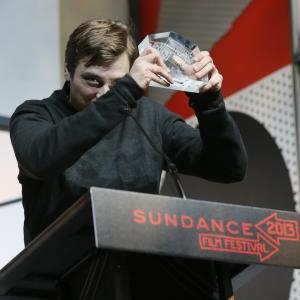 Director Zachary Heinzerling accepts the Directing Award: U.S. Documentary for 