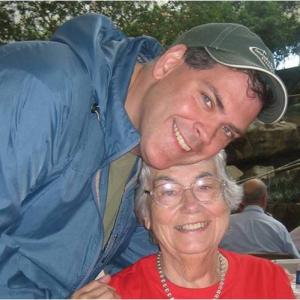 Screenwriter/Filmmaker Robert Heske with his mother (Carlotta Heske) at a Cancer Survivor Day.
