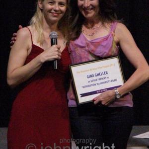 Best Actress 2013 for playing Susan Frances in the suspensethriller Retribution directed by William Madrid with Houston 48 Hour Film Project Producer Laura Schlect