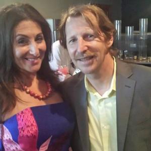Meeting Lew Temple at Houstons Southwest Alternate Media Projects fundraiser June 2014