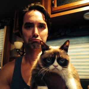 Casey Manderson and Grumpy Cat in Grumpy Cats Worst Christmas Ever 2014