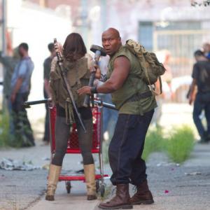 Still of Ving Rhames and Lesley-Ann Brandt in Zombie Apocalypse (2011)