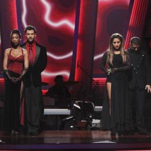 Still of Brandy Norwood Maksim Chmerkovskiy Mark Ballas and Bristol Palin in Dancing with the Stars 2005