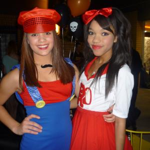 Christine Mascolo and Teala Dunn at the October 27 2012 Shoe Crew Halloween Bash in Hollywood