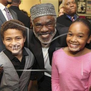 Nathaniel James Potvin Glynn Turman and Skye Barrett Opening Night of Joe Turners Come and Gone at The Mark Taper Forum