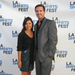 Mark Robert Provencher and wife Jennifer Provencher at the world premiere screening of The Ricochet at the 2010 LA Shorts Festival