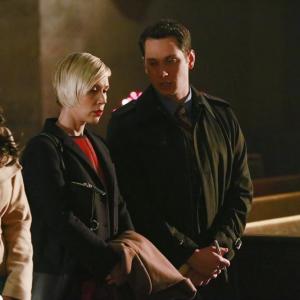 Still of Liza Weil Matt McGorry and Aja Naomi King in How to Get Away with Murder 2014