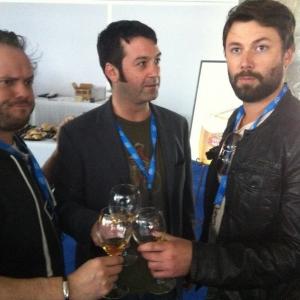 Cinequest 2012 with the little tailor. Justin Dray, myself, and Seth Dalton the New Verb team.