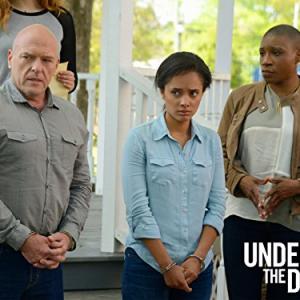 Still of Dean Norris Aisha Hinds and Tia Hendricks in Under the Dome 2013