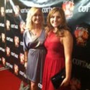 Red Carpet of The Cottage starring David Arquette 2012 with Barbara Jean Barrielle