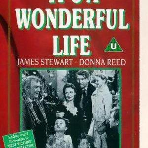 James Stewart Donna Reed and Thomas Mitchell in Tai nuostabus gyvenimas 1946
