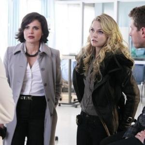 Still of Jennifer Morrison Lana Parrilla and Josh Dallas in Once Upon a Time 2011