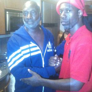 Clifton Powell and Me on the set The North Star (2013)
