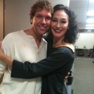 Backstage in THE PRODUCERS  The Hollywood Bowl with Dane Cook August 2012