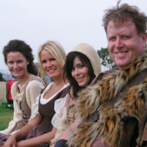 Chillin with some wenches between shots for a FOX SPORTS SUPER BOWL commercial