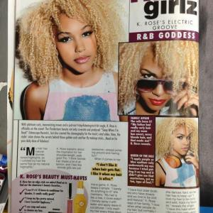 Featured Article on KRose Tandy Sophisticates Black HairStyles magazine
