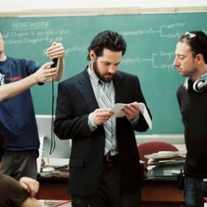 DP, Ramsey Nickell, Paul Rudd as Jack and Director, Billy Kent in the Oh in Ohio.