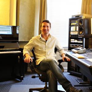 Composer Don Barrett in his private studio.