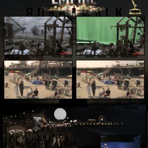 Boardwalk Empire. Digital matte-painting, 2.5D projections and concept design.