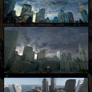 RIPD Digital mattepainting concept art and 25D projections in Maya