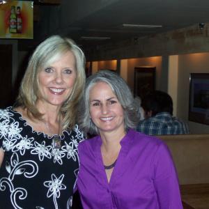Diane McLelland Actress and Diane M Dresback Writer  Producer Paranoia at the Paranoia Wrap Party