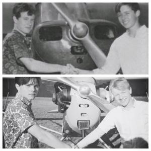 1966 and 2015, Rinker and Kern Buck. Joseph Schirle as Kern Buck in Flight of Passage.