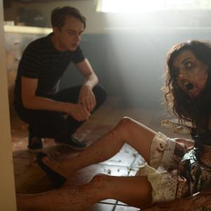 Still of Aubrey Plaza and Dane DeHaan in Life After Beth 2014