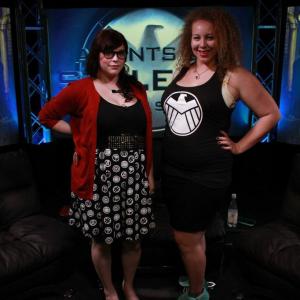 Stephanie Pressman  Anastasia Washington Hosts of The Marvels Agents of SHIELD Aftershow on TheStreamtv