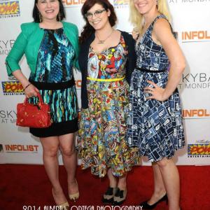WEST HOLLYWOD CA  JULY 17 Stephanie Thorpe Stephanie Pressman and Samantha Mason at Infolistcoms PreComicCon Bash held at Sky Bar on July 17 2014 in West Hollywoods California Photo by Albert L OrtegaGetty Images  Local Caption 