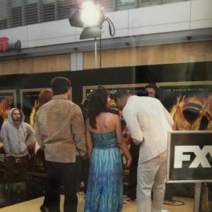 The Hunger Games Los Angeles Premiere interview with Raiko Bowman and Michael Yo