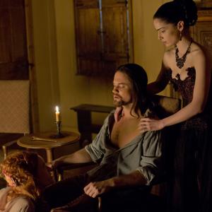 Still of Shane West and Janet Montgomery in Salem 2014