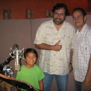 With Pixar's Bob Peterson and Jonas Rivera.