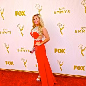 Tia Barr at the 67th Emmy Awards