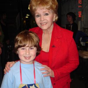 Jake and Debbie Reynolds backstage at The Bonnie Hunt Show