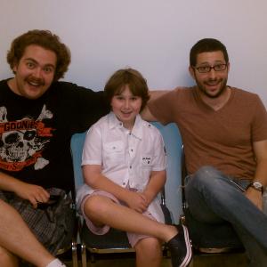 Maxx Maulion and Andres De Oliveira at wardrobe with Jake for Tony Tango the Movie in Miami, FL
