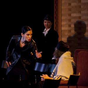 Jennifer Gjulameti, Janet Buchwald, and Diana Rice. ZALMEN, OR THE MADNESS OF GOD. Playwright: Elie Wiesel; Director: Guila Clara Kessous. http://zalmentheplay.com