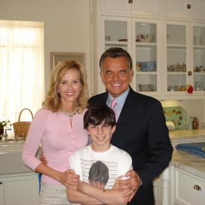 On the set of The First Time Love at First Hiccup with Mom  Dad Ray Wise  Rebecca Staab