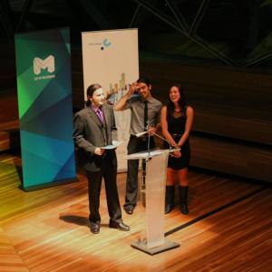 Accepting Best Actor award for 48hr Film Project Melbourne