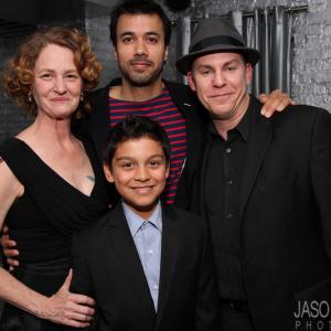 At event party for The Space Between with actors Melissa Leo  Phillip Rhys and director Travis Fine