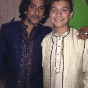 With Naveen Andrews on the set of Once Upon a Time in Wonderland Jafar  Young Jafar